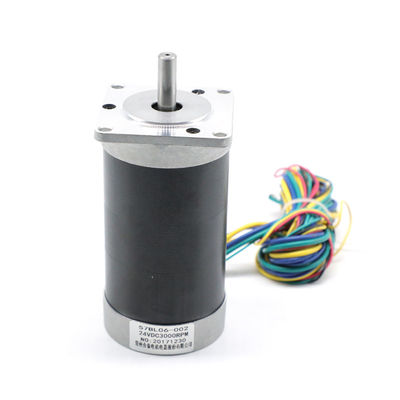 Купить 24V мини безщеточная высокая эффективность мотора 3000RPM 0.44nm 138W 57BL06 002 online manufacture